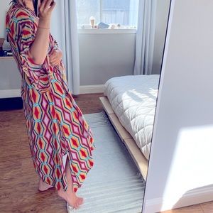 Rainbow caftan / kimono / duster